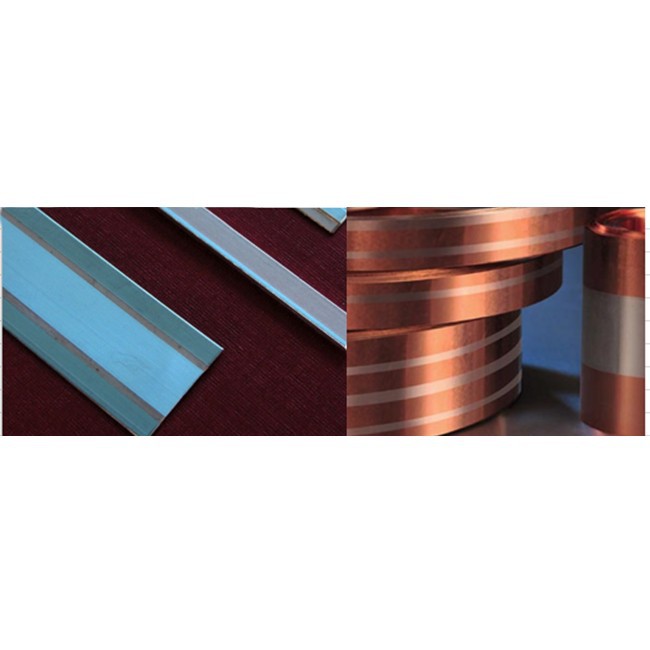 One side inlay Silver alloy Composite strip