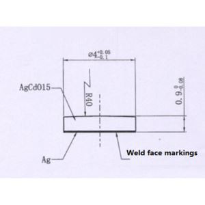Kontakt čipu stříbrného oxidu kadmia