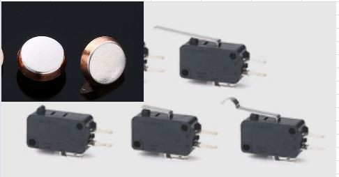 Stříbrný kontakt na přepínači